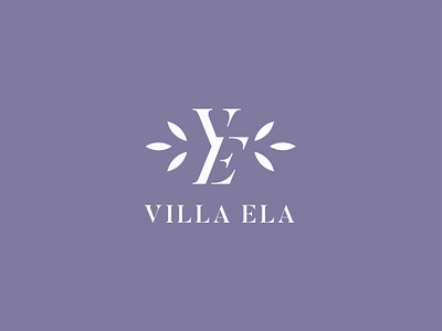 Villa Ela brand design branding design graphic graphic design idea identity logo logo design logotype minimal simple
