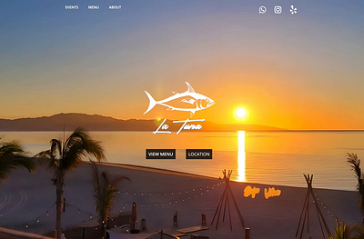 la tuna restaurant | website branding restaurant website