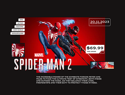 Spider-Man 2 design graphic design ui vector
