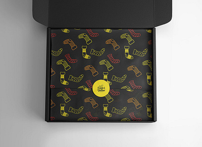 Wrapping tissue mockup PSD branding design graphic design illustration
