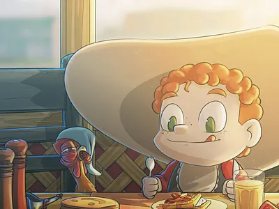 Wild West Breakfast Kids menu idea animal art artist artwork cartoon character design children children illustration concept concept art digital art digital illustration digitalartwork drawing fyp illustration kids