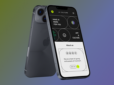 Ai Culture Mobile App Design ai app branding figma graphic design logo mobile ui ux