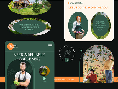 Gardening & Landscaping Website landing page Concept design ui ux