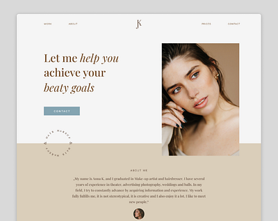 Landing Page | Makeup Web branding design figma graphic design landingpage logo makeup ui webflow website