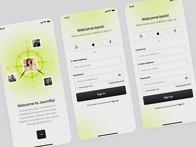 Journifly Tour Guide ♦ Mobile UI app design guide mobile tour ui ux