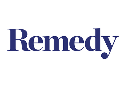 Remedy Custom Logo Type branding design graphic design logo typography