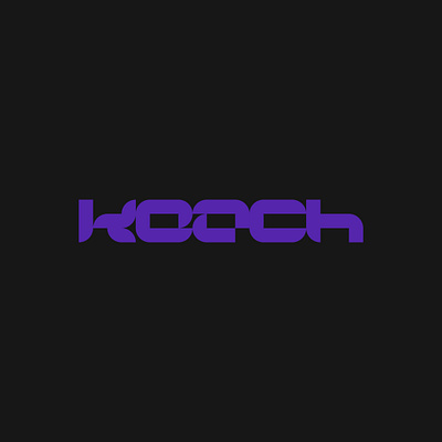 retro keach branding keach logo minimal purple retro typography