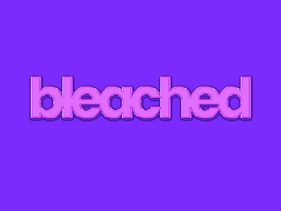 bleached: official brand redesign branding label logo ui