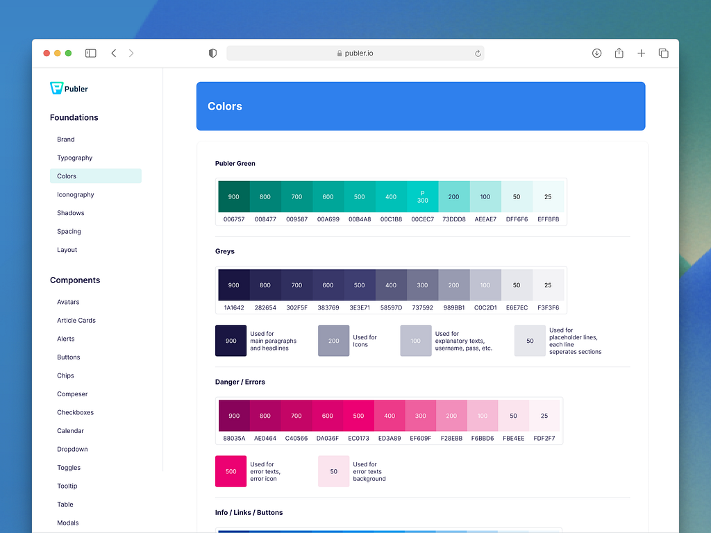 Colors In Design System By Sabri Hakuli For Publer On Dribbble