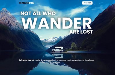 Wanderpins | website branding webdesign webflow website