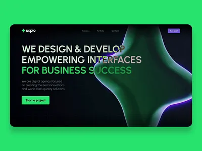 Conception Website for Digital Studio 3d animation develop digital studio empowering interfaces graphic design motion graphics ui website