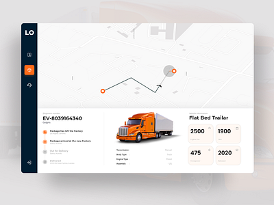 Smooth Sailing with Shipment Tracking app design clean dashboard design figma location map mobile app mockup modern prototype shipping tracker tracking truck ui user interface uxdesign webdesign website