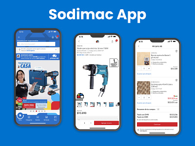Sodimac E-commerce App design ecommerce ui ux