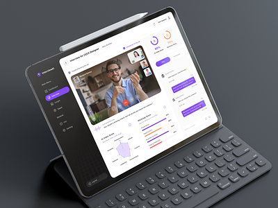 InterviewAI - AI Interview Dashboard ai ai interview ai video conference ai video meeting ai video score chatgpt dashboard hire hiring platform hr human ai interview job platform machine learning predictive analytic recruiting saas talent video call workmap