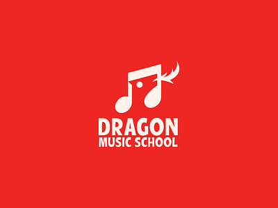 Dragon Music School branding creative design dragon logo identity logo logo maker logos music logo music school logo negativespace school logo vector