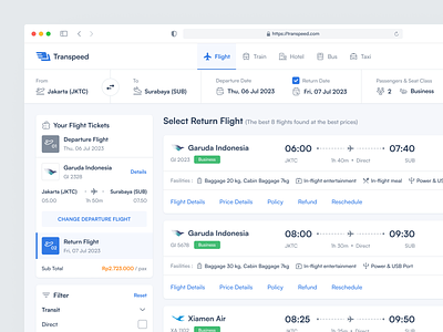 Flight Booking Website - Transpeed air ticket airline airplane tickets boarding booking flight flight book flight booking flight search flight ticket online booking plane product design ticket ticket app transport trip trip booking ui design website ui