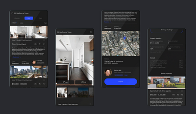 UI screens for YepHome Community design graphic design ui