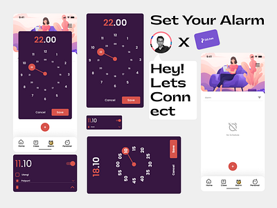 Alarm set your schedule | Design Exploration With Figma alarm alarm ui branding clock date mobile set alarm ui ui design watch