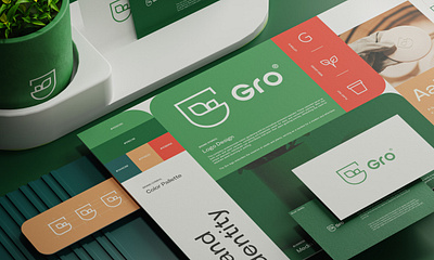 Gro - Visual brand identity exploration 3d brand identity brand indeity branding design graphic design gro illustration logo vector