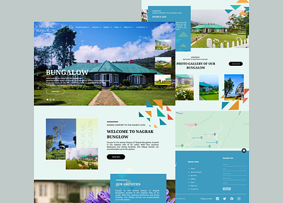 Hotel/Bungalow Website bungalow site design hotel site design ui ux website website design