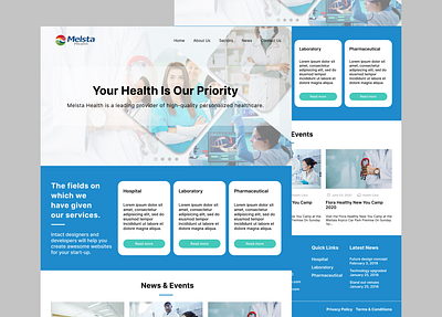 Hospital Website hospital designs ui ui design ux website design