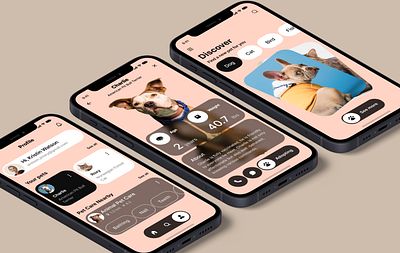 Pets Care App mobile pet petcare ui ui design