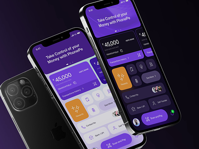 Phonepe App-Redesign Concept app design design minimal mobileapp modern design payment app phonepe ui uiux user interface user interface design userexperience ux