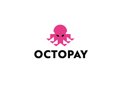Octopay bold branding finance geometric logo logodesign modern octopus pay