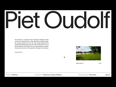 Piet Oudolf 2023 trends after effects animation branding design graphic design illustration layout logo motion graphics personal portfolio typo typography ui ui elements uidesign ux web web design