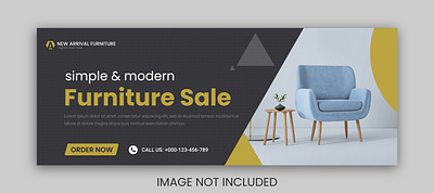 Modern furniture sale facebook cover furniture marketing