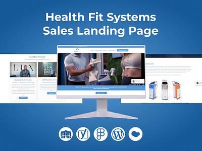 Health Fit Systems Sales Landing Page by taibacreations fitnessproducts fitnessservice gymequipment landing page responsive website ui ux desing