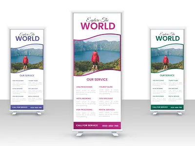Corporate Travel Rollup Banner Design ads banner business rollup design discount education rollup instagram post marketing rollup post roll up banner rollup sale social media tour tour rollup tourism travel travel rollup