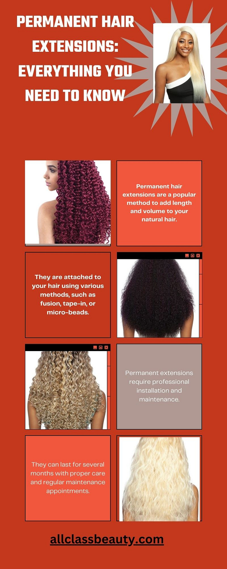 Permanent Hair Extensions Everything You Need to Know by All Class