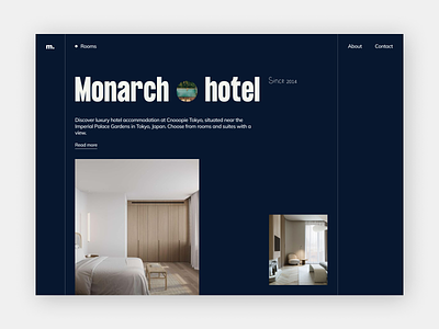 Website design for hotel ecommerce home page homepage hotel hotel website landing luxury hotel website luxury website restaurant ui web website