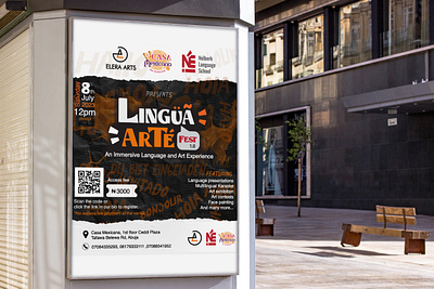 Lingua Arte Fest event design content design design graphic design
