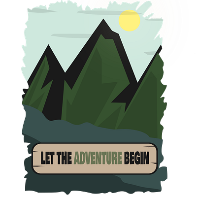 Adventure graphic design