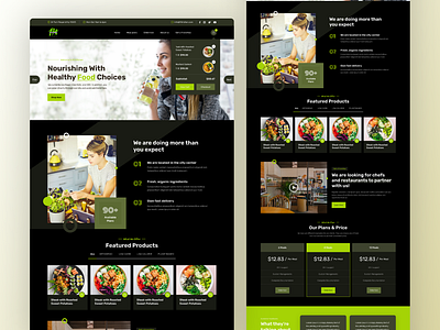 Fit-Kitchen a diet and Neutrion website UI/UX 3d animation app branding design graphic design illustration logo motion graphics ui vector