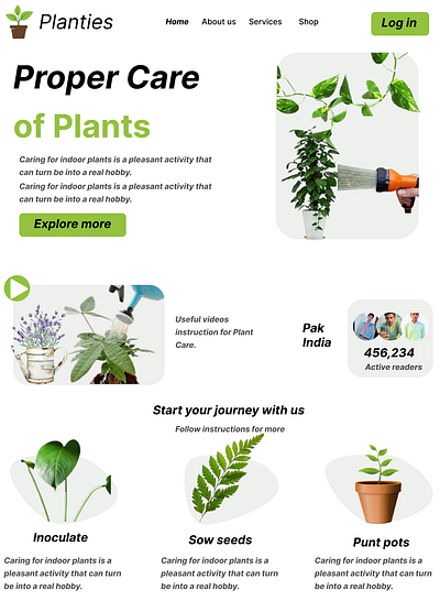 Planties web design appdesign branding design graphic design ui uiux uiux design web design