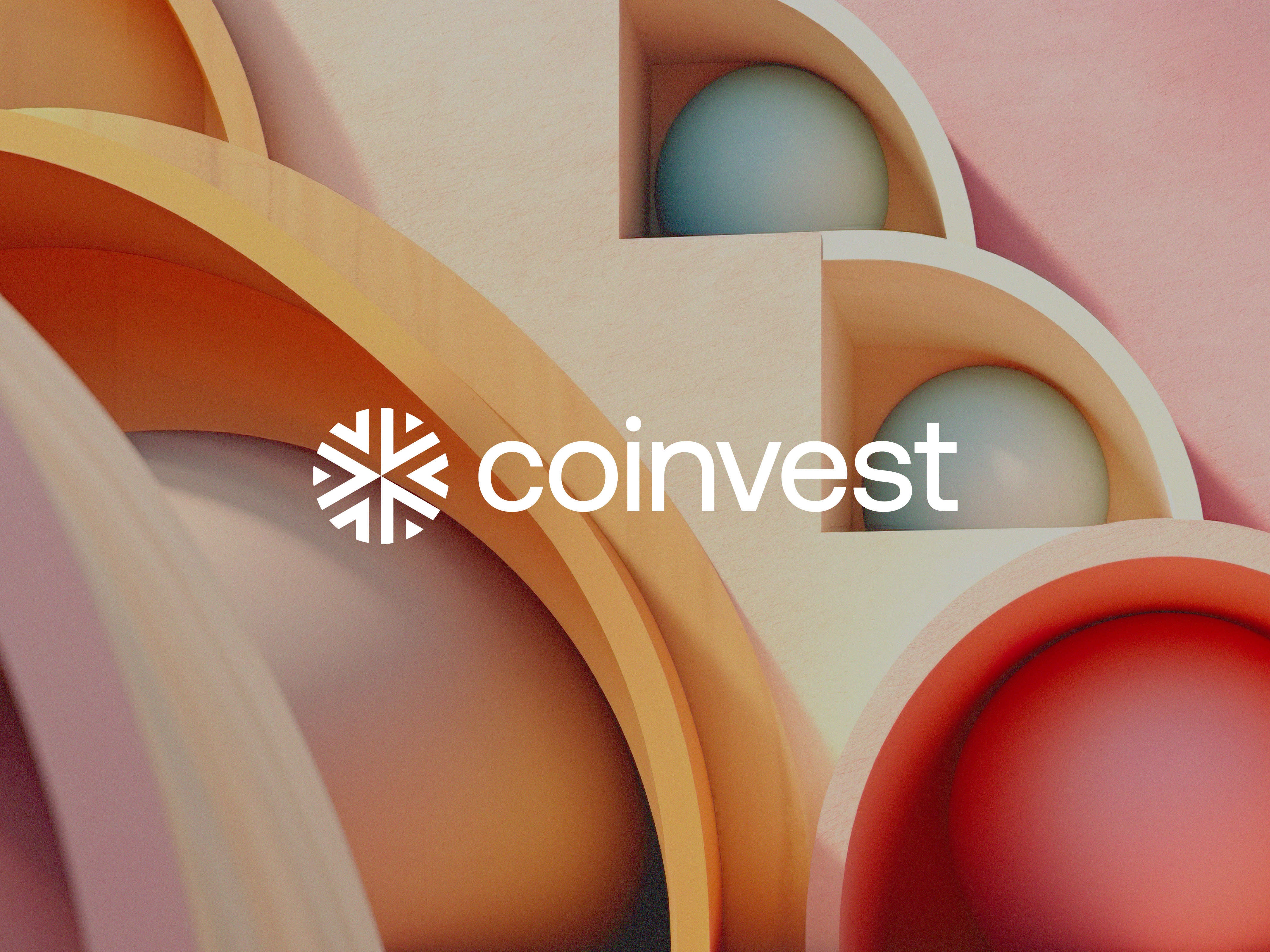 Coinvest logo design arrows brand branding circle circular coin coinvest finance fintech group icon investement investing logo negative space smart timeless together vest web3