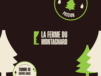 La ferme du Montagnard - Brand Identity alpes branding cheese design french logo mountains