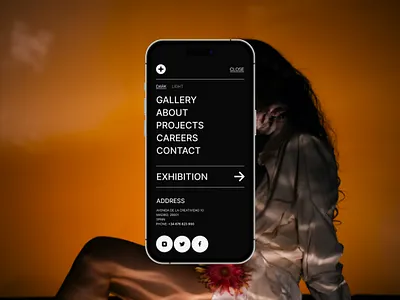 Studio Engima - Concept Design 2023 branding dark theme design graphic design illustration interface model photographer photography ui ux visual design