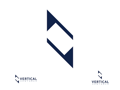 Vertical Venture - Venture Capital Logo Design brand identity branding capital company design fund graphic design icon investment logo recycle sustainable vector ventures vertical