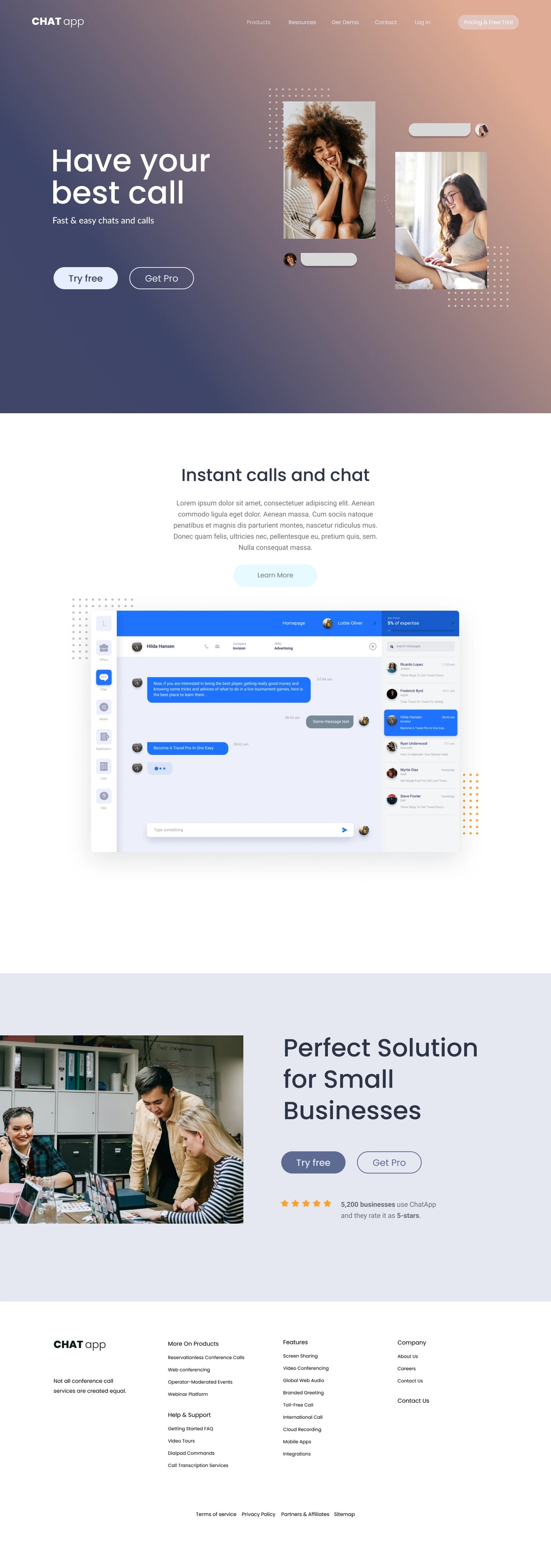 Example service media