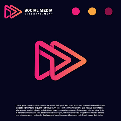 Social Media Entertainment Logo Design. 3d brand identity branding graphic design illustration logo logo design logo maker logos medical logo motion graphics pharmacy logo ui yoga