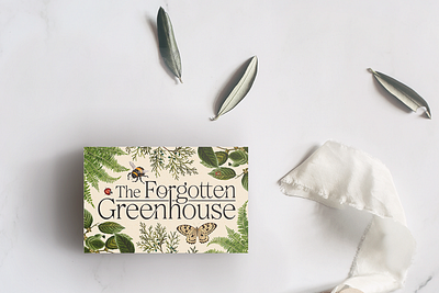 Business Card: The Forgotten Greenhouse botanical business card commission design graphic design illustration retro vintage