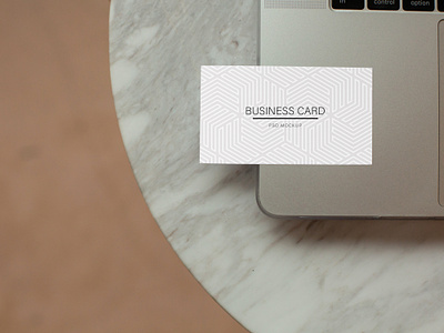 Free Business Card on Laptop Mockup business card business card design card mockup free card mockup free download free mockup free psd mockup freebie mockup mockup design mockup download