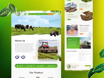 Pentru Ferma (Landingpage Design) farming graphic design landing page logo uiux website design