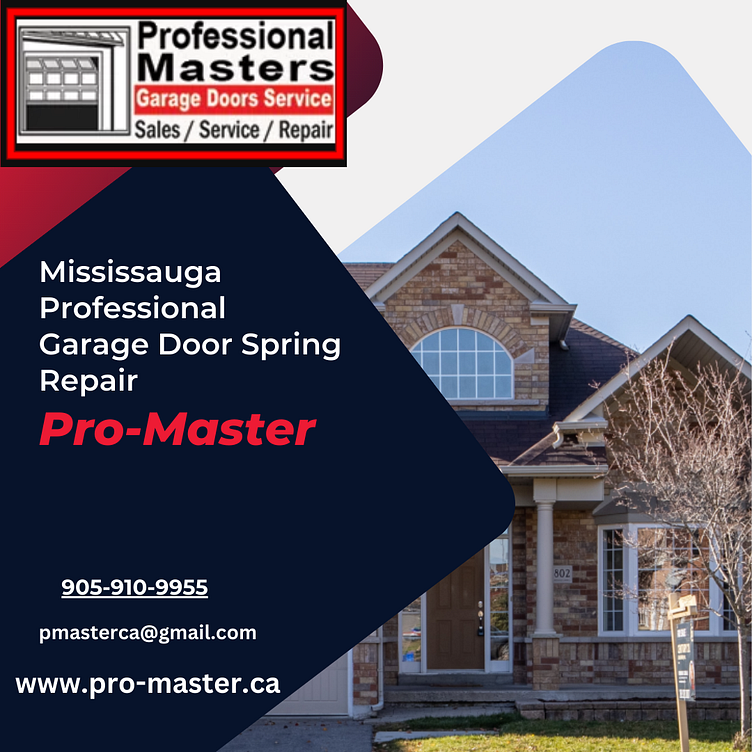Mississauga Professional Garage Door Spring Repair by PROMASTER GARAGE