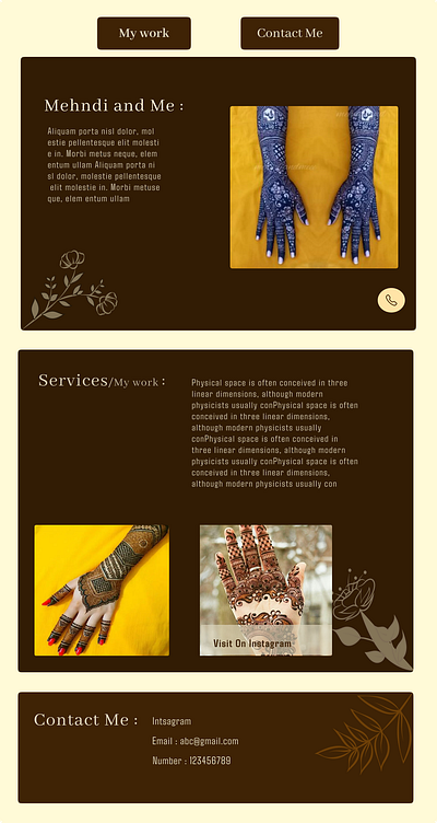 Freelancer Website - beginner friendly chocolate color design freelancer website indian culture landing page