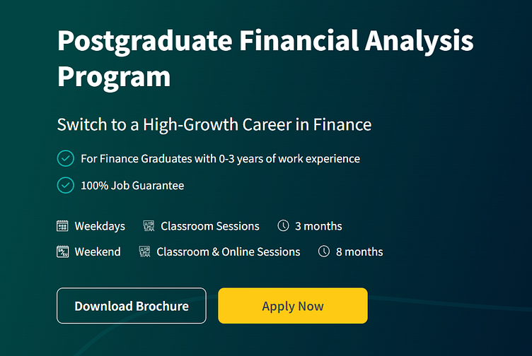 Postgraduate Financial Analysis Program by Imarticus Learning on Dribbble